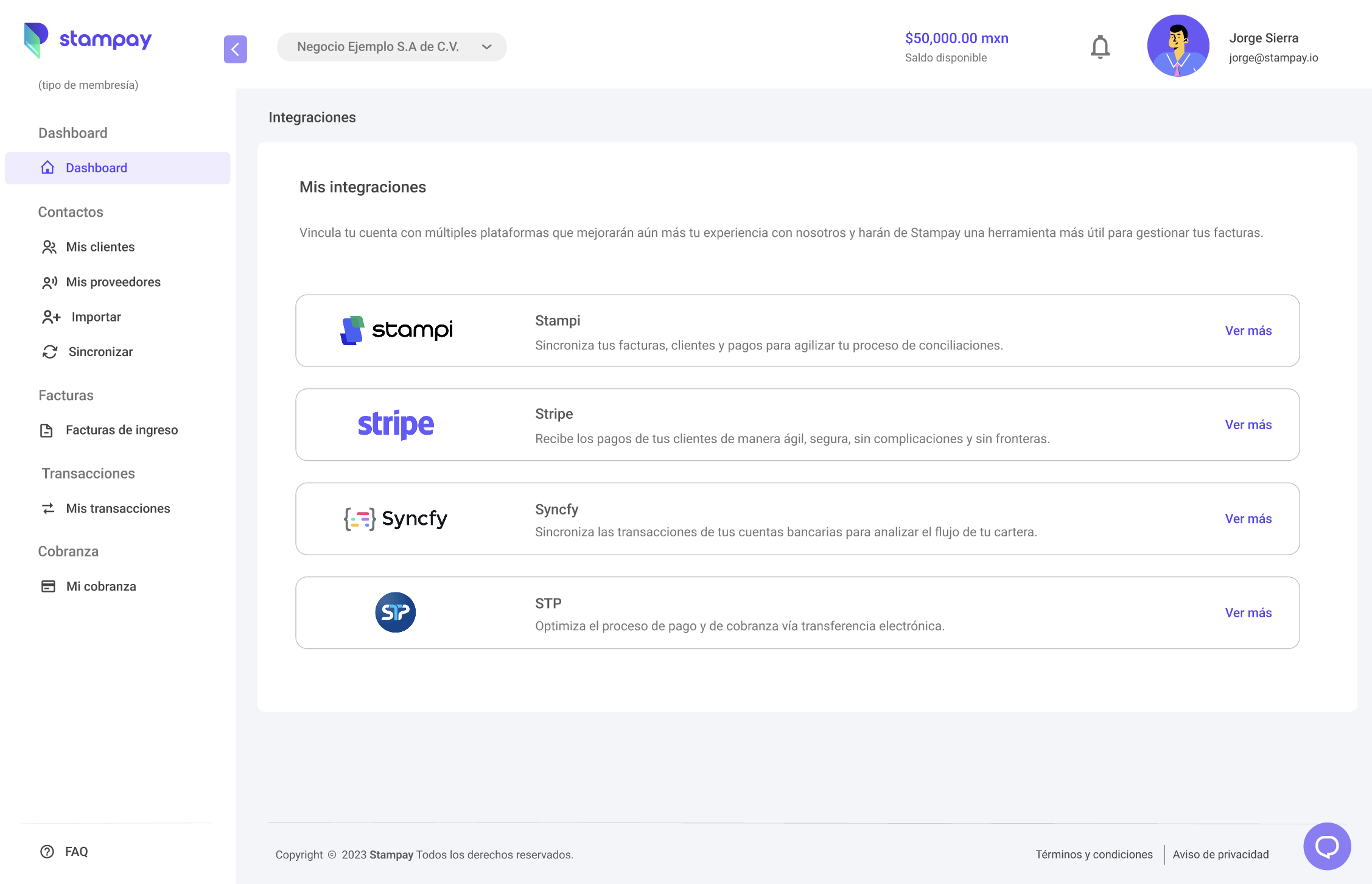 Stampay Integrations